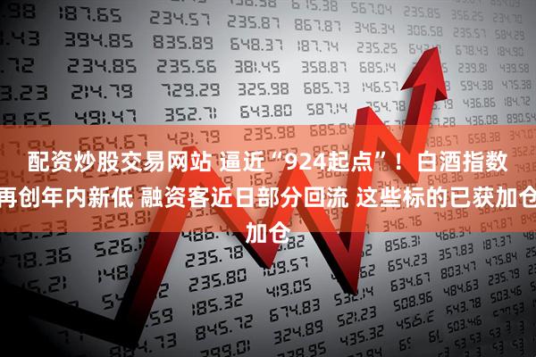 配资炒股交易网站 逼近“924起点”！白酒指数再创年内新低 融资客近日部分回流 这些标的已获加仓
